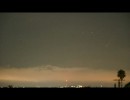 Comet NEOWISE setting over